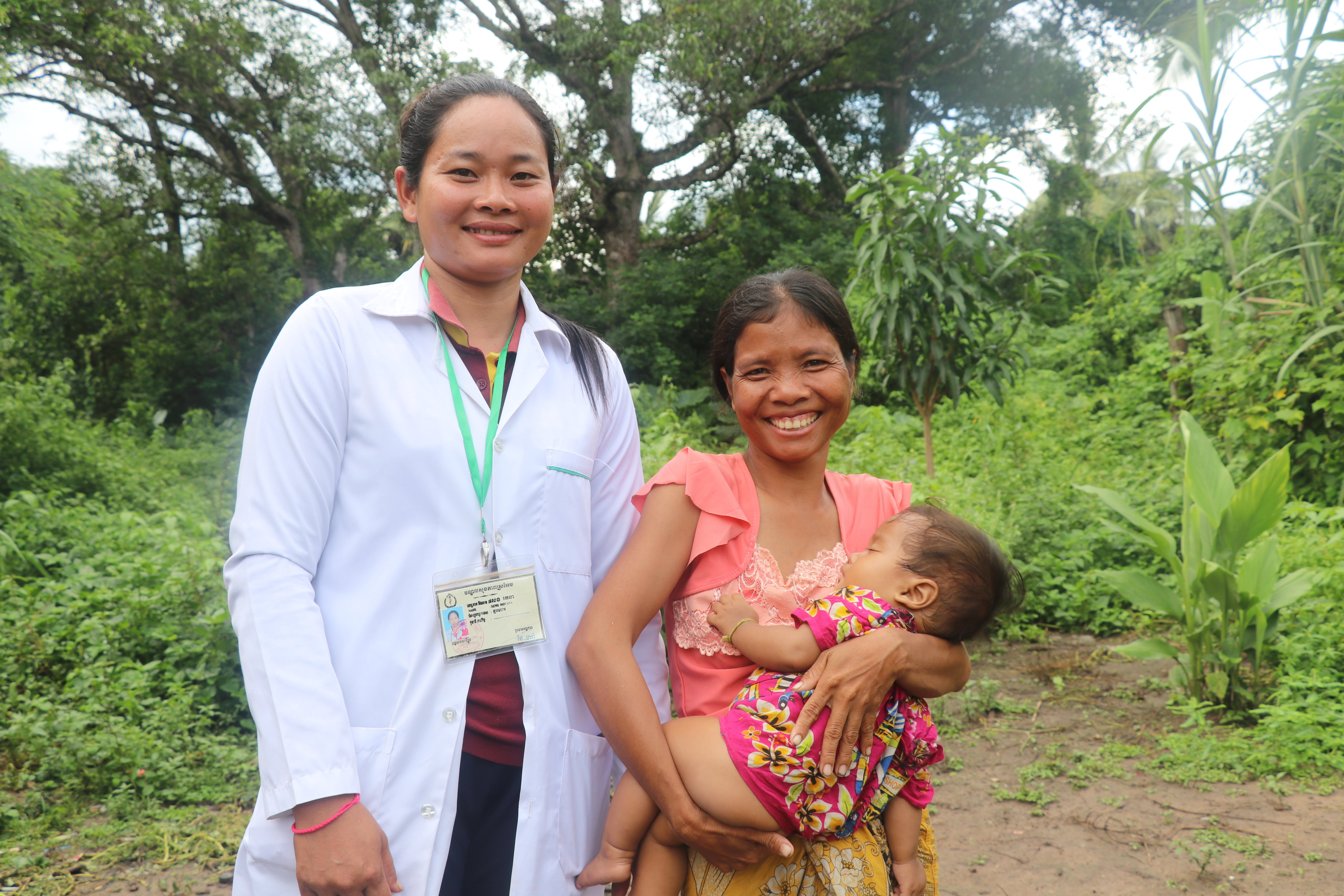 Ratna visits Bora regularly at her home to give advice on health-related care and emotional support