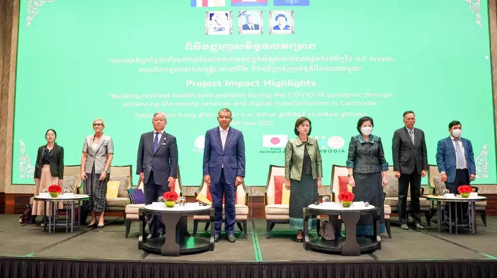 Official Project Closure – “Build resilient health care systems during the COVID-19 pandemic through enhancing life-saving services and digital transformation in Cambodia”