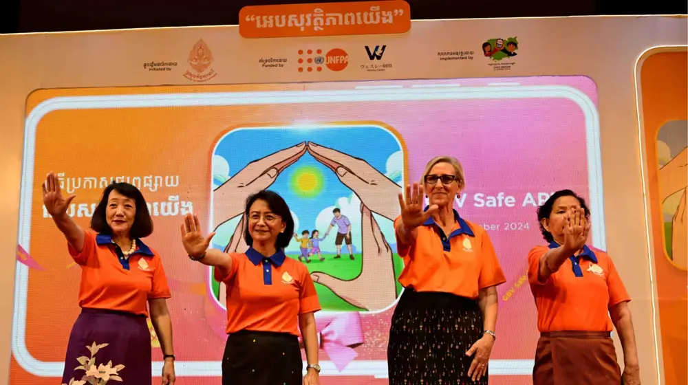 Ministry of Women’s Affairs, UNFPA, and Wesley Zaidan Japan Launch “GBV Safe App” to Combat Violence Against Women and Girls in Cambodia 