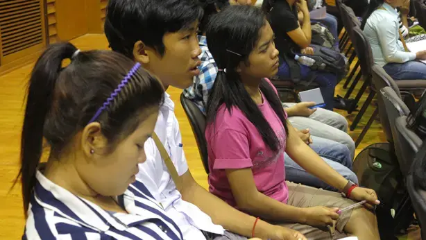 Around 300 Cambodian youth gathered to discuss mental health on International Youth Day, 12 Aug