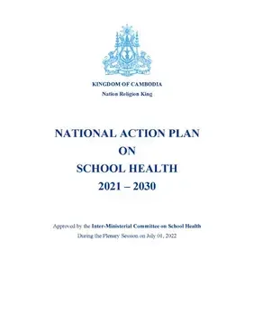 National Action Plan on School Health 2021-2030