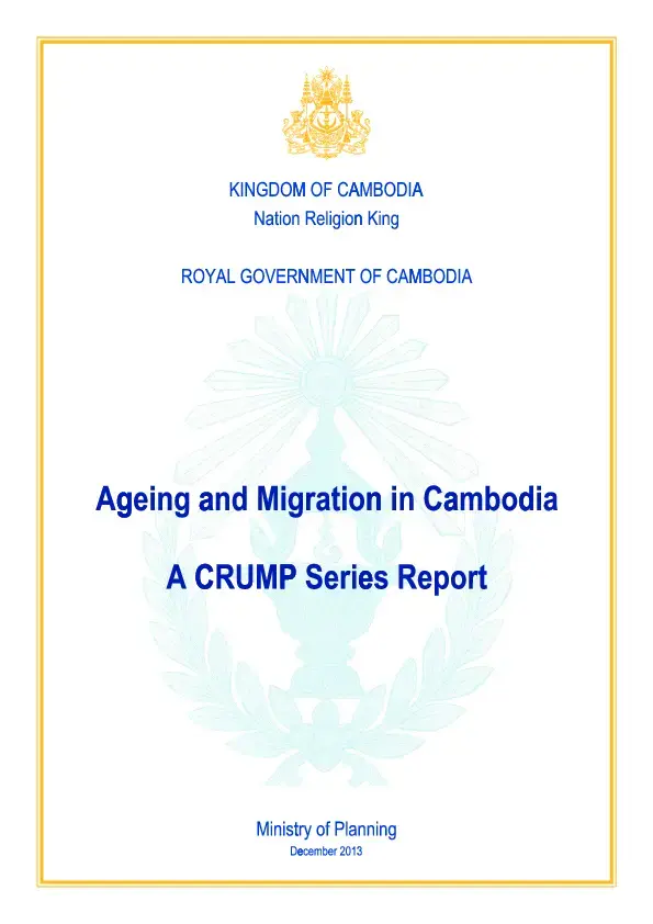 Ageing and migration in Cambodia