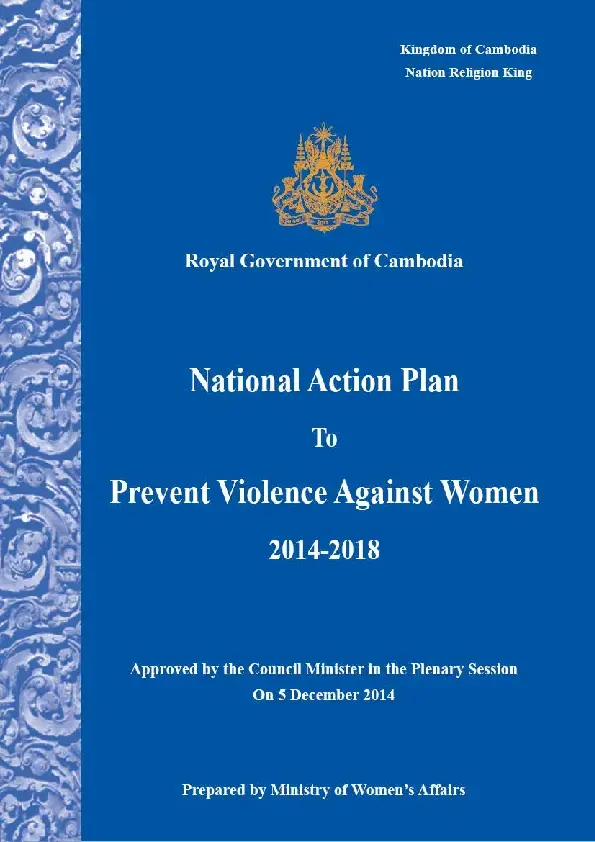 National Action Plan to Prevent Violence Against Women, 2014-2018