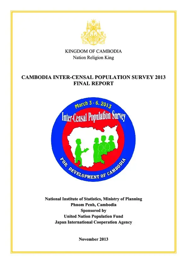 Cambodia Inter-Censal Population Survey 2013